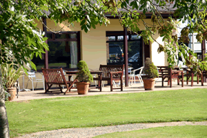 Clubhouse from 1st tee